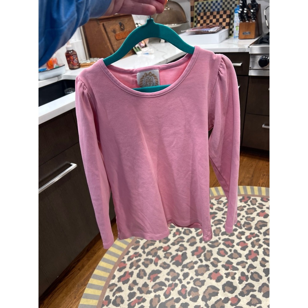 TBBC Beaufort bonnet LONG SLEEVE PENNY'S PLAY SHIRT HAMPTONS HOT PINK girls 10